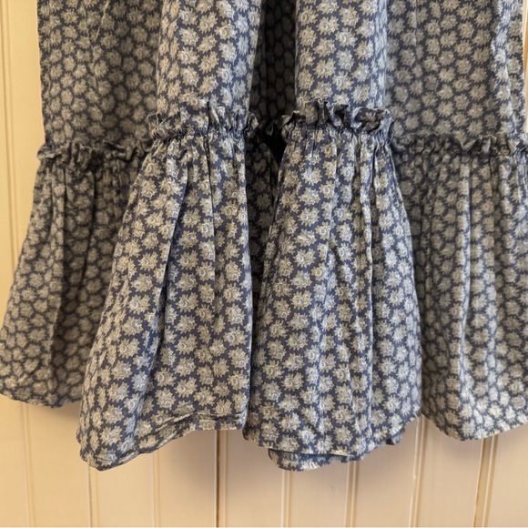 Vintage Laura Ashley Blue Printed Dress XS/S - Picture 3 of 6